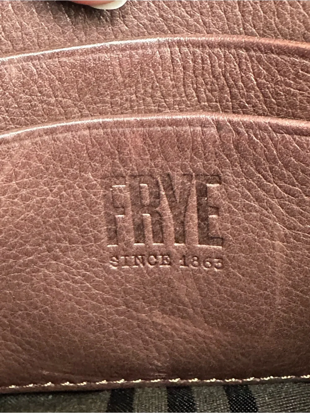 Frye Brown Genuine Leather Mini Crossbody Saddle Bag | Soft Leather
